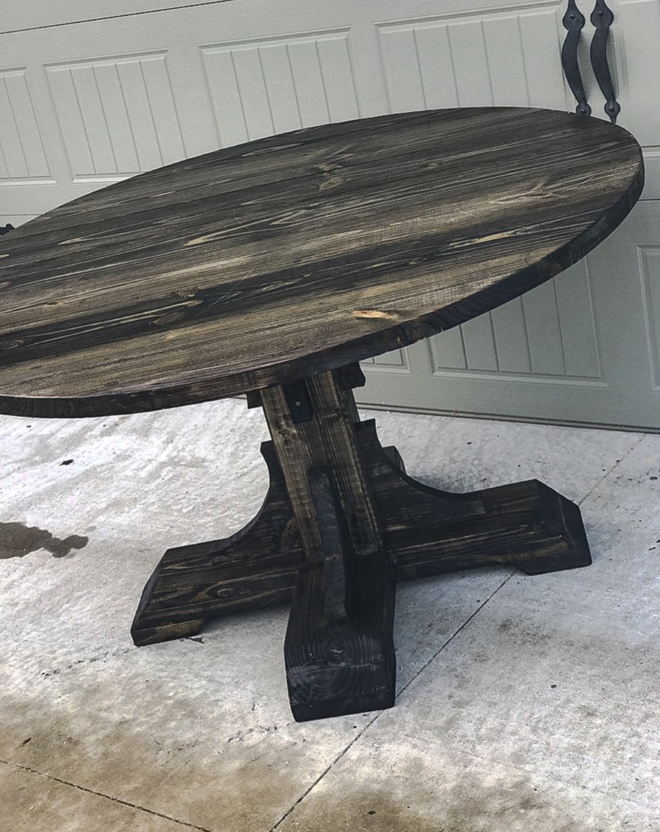 54" Round Pedestal Table Ana White